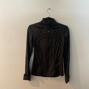 Lululemon Define Jacket Black Gloss Size 6 EUC